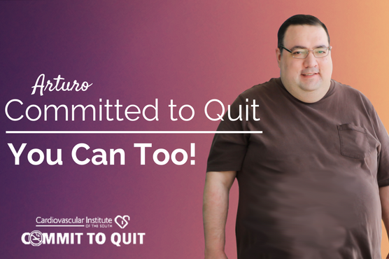 Arturo: committed to quit — you can too! Encouragement from a health campaign by the cardiology institute.