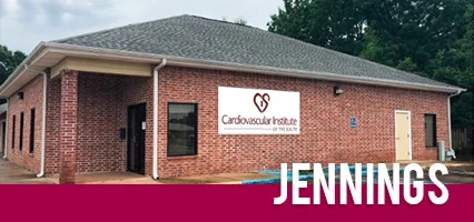 The CIS clinic in Jennings, LA. A 1-story brick building.