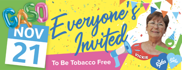 Join the celebration: Nov 21st - everyone's invited to be tobacco-free for their heart! Sponsored by cardiologists.