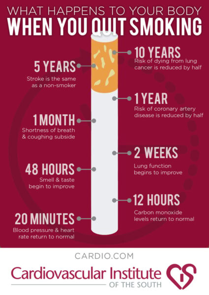 What Happens to Your Body When You Quit Smoking [INFOGRAPHIC ...